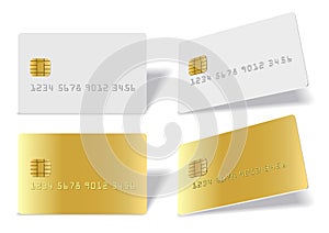 Separated blank chip cards
