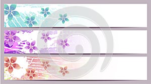 Separated flourishes banners