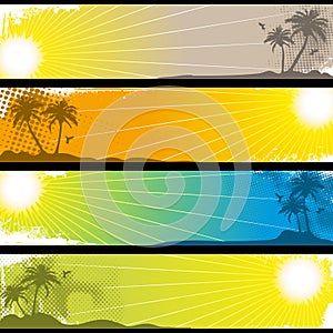 Separated Tropical Banners