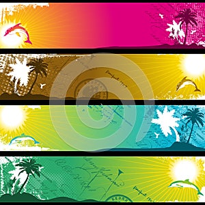 Separated Tropical Banners