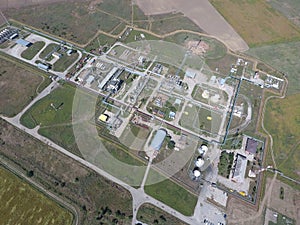 The separation system, top view. Aerophotographing station separation and dehydration.