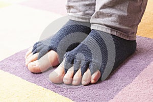 Separator socks. Bunion, hallux valgus