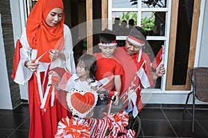 Sepeda hias. independence day of indonesia