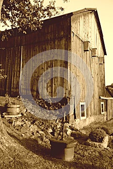 Sepia Barn photo