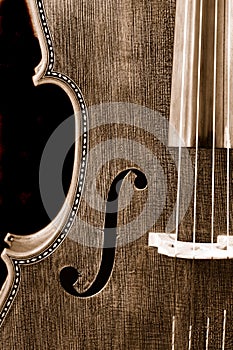 Sepia of a cello background