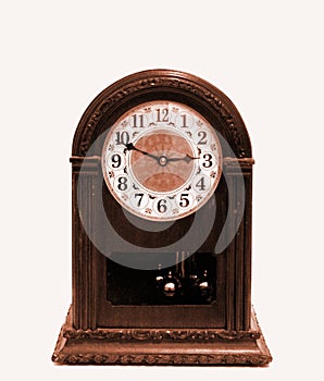 Sepia Wood bracket clock