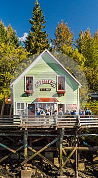 Sept. 17, 2018 - Ketchikan, AK: Dollys House a former brotherl turned museum and tourist attraction on Creek Street.