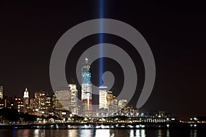 September 11 tribute lights