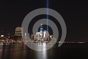 September 11 tribute lights photo