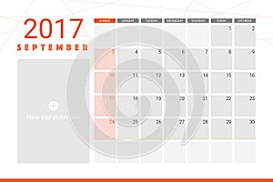 September 2017 calendar