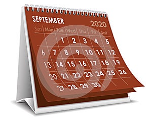 September 2020 calendar