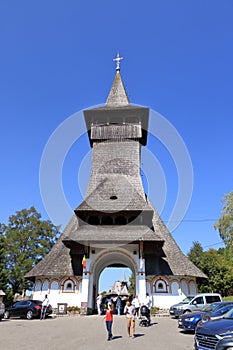 September 8 2021 - Barsana, Romania: Barsana monastery, one of the main attractions in Maramures in Romania