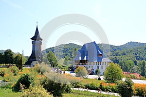 September 8 2021 - Barsana, Romania: Barsana monastery, one of the main attractions in Maramures in Romania
