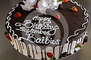 September birthday special cake for the month