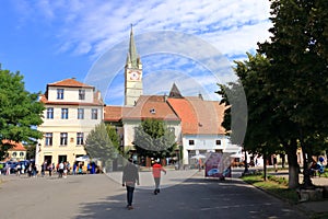 September 6 2021 - Medias, Mediasch in Romania: Medieval fortified church