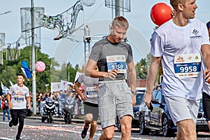 September 15, 2019 Minsk Belarus Half Marathon Minsk 2019 Running in the city