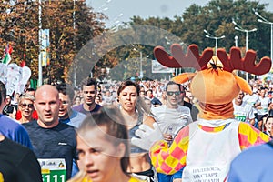 September 9, 2018 Minsk Belarus Half Marathon Minsk 2018 Running in the city