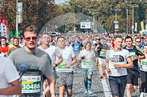 September 9, 2018 Minsk Belarus Half Marathon Minsk 2018 Running in the city