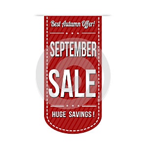 September sale banner design