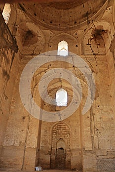Remains of the Bibi Khanum Mosque and itsnot restorated part in Samarkand, Uzbekistan photo