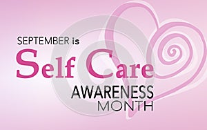 September is self care awareness month photo