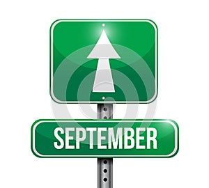 September sign illustration design