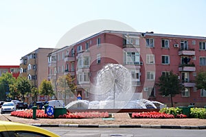 September 13 2021 - Tulcea in Romania:: View of the harbour area and Skyline of Tulcea Danube Delta