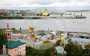 September view of colorful autumn Nizhny Novgorod