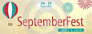 Septemberfest celebration banner design.