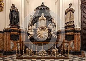 `Sepulcher of Cardinal Salazar` in the Chapel of Santa Teresa in the Mosque-Cathedral of Cordoba, Spain. photo
