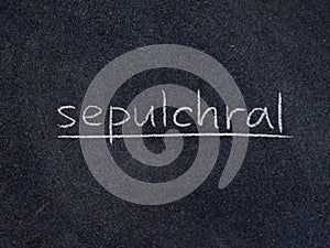 Sepulchral