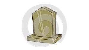 Sepulchral monument icon animation