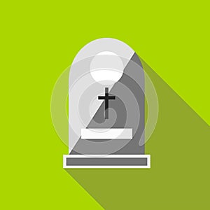 Sepulchral monument icon, flat style