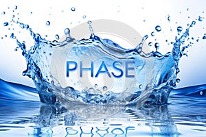 Blue water splash phase #1