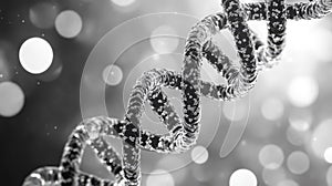 sequence dna black and white