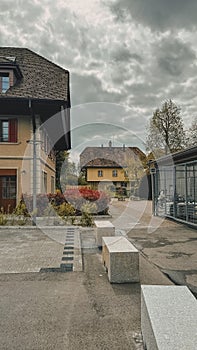 The sequence of life in the village of Wabern, a district of the city of Bern