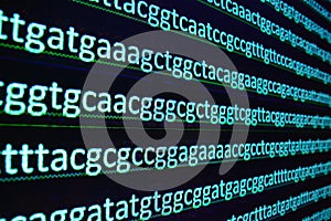 Sequencing of the genome in the laboratory.