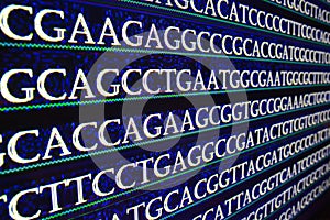 Sequencing of the genome in the laboratory.