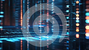 sequencing high tech schematic of a genetic sequence slice