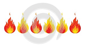 Sequential Flames Animation for Visual Effect