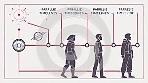Sequential process steps, workflow diagram and business flow vector design Generative AI