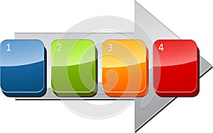 Sequential steps business diagram photo