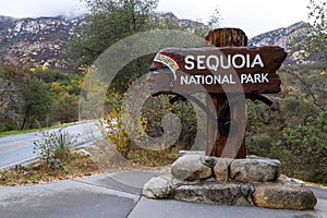 Sequoia National Park sign photo