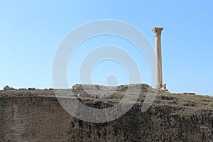 Serapeum and Pompey`s Pillar and the sphinx.