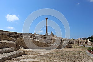 Serapeum and Pompey`s Pillar and the sphinx.