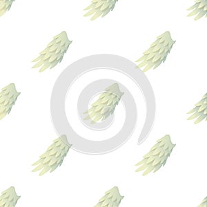 Seraphic wing pattern seamless vector