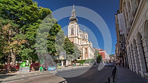 Serb Orthodox Cathedral in Sarajevo timelapse hyperlapse photo