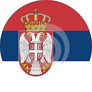 Serbia Flag illustration vector eps