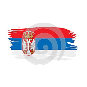 Serbia flag, vector illustration