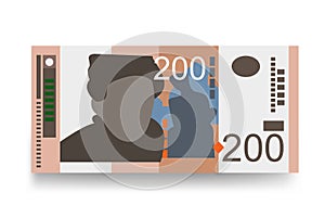 Serbia, Kosovo money set bundle banknotes.